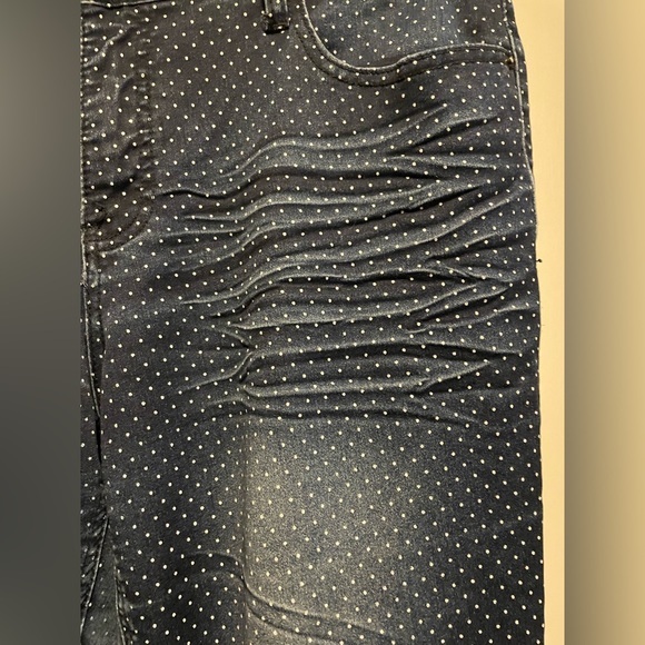 Royalty YMI Polka Dot Blue Jeans Women’s Jeans Size 12 - Picture 6 of 10